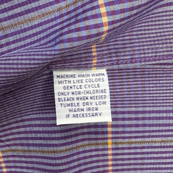 ALAN FLUSSER Colorful Plaid Long Sleeve Button Down Shirt - Picture 12 of 12